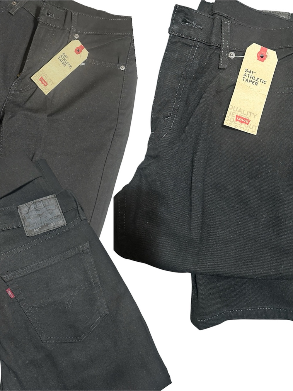 Levi's Black Athletic Taper Jeans - 541 Style